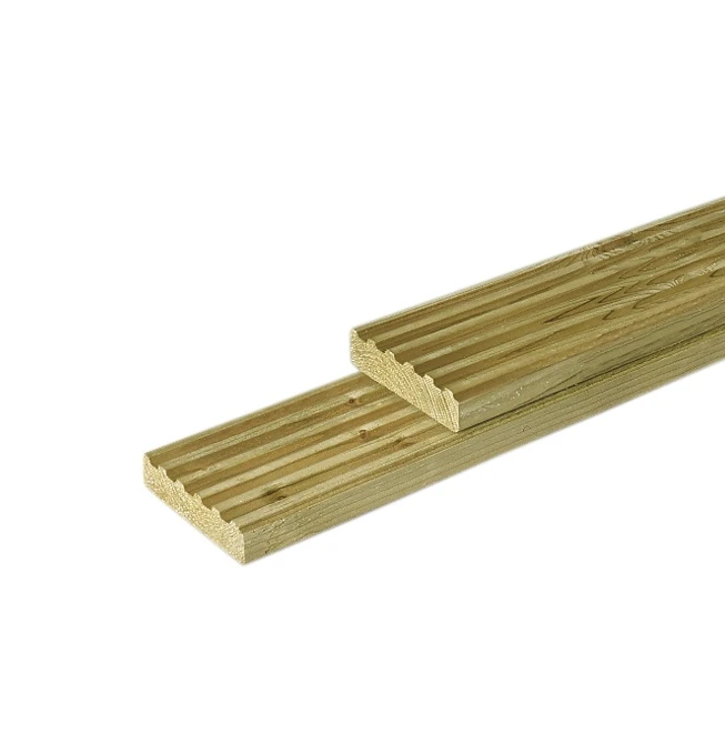 Vuren Vlonderplank/Dekdeel 2.8 x 14.5 cm (28 x 145 mm) Groen Geïmpregneerd - Lengte 300 cm - Afbeelding 3